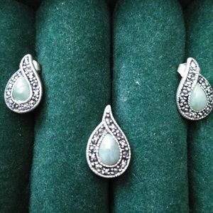 Marqusite & Sterling Silver set
